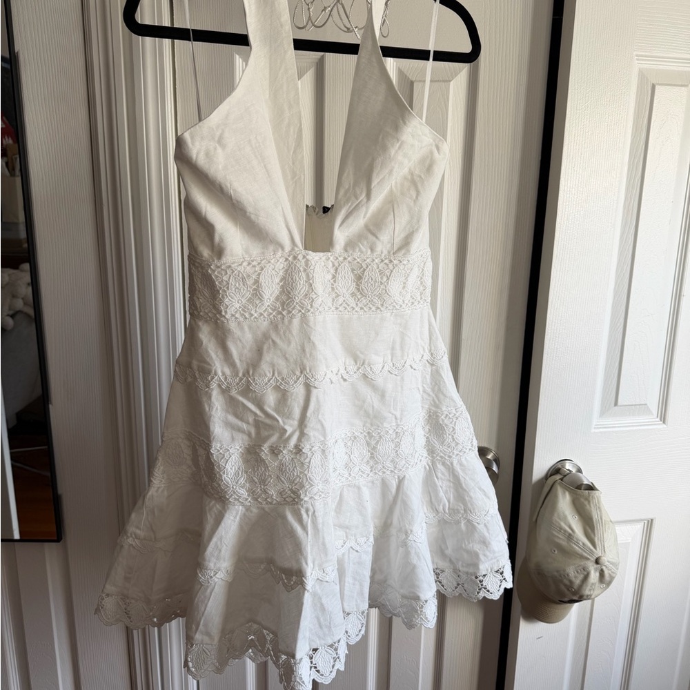 Endless Rose White Backless Dress